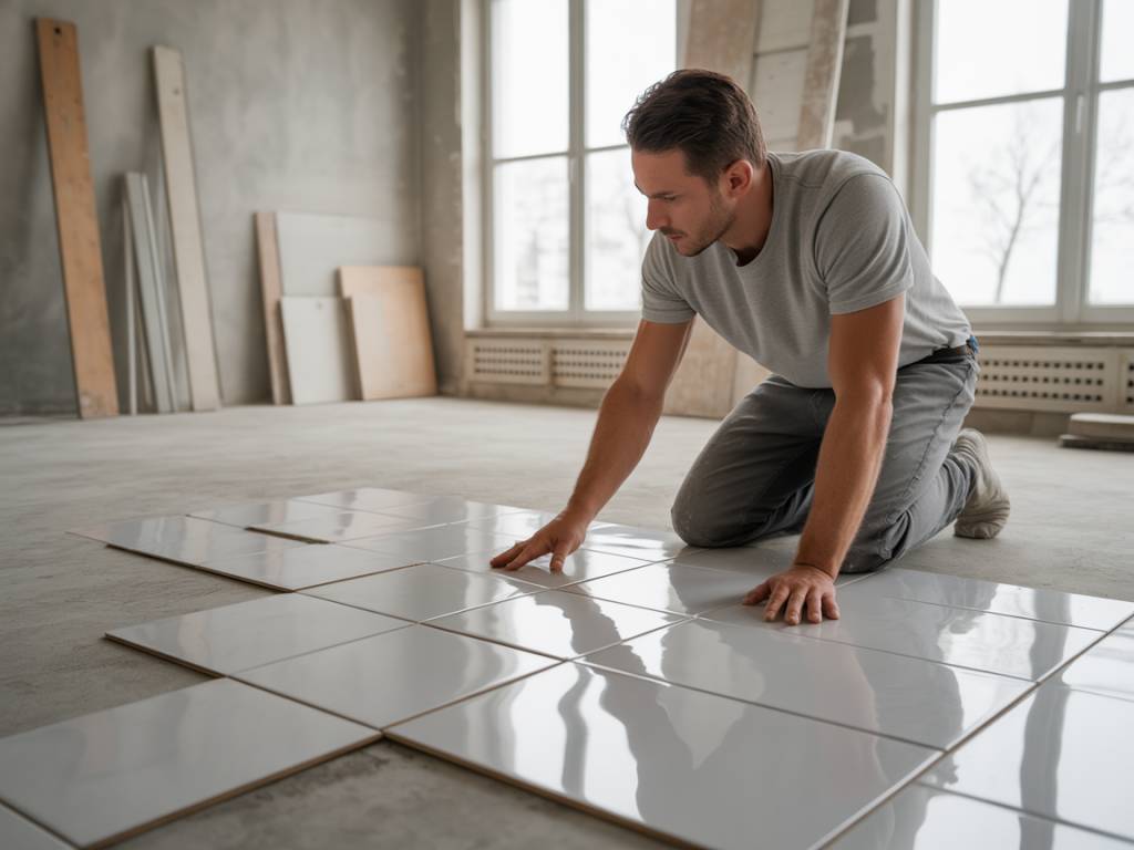 Simple ou double encollage : guide technique pour la pose de carrelage